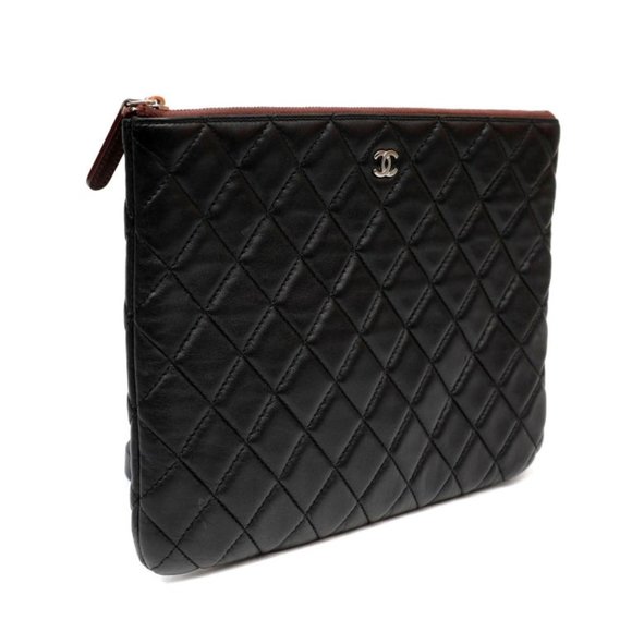 Chanel Black Lambskin Classic Case - Picture 1 of 7